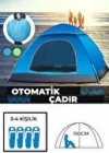 Otomatik Havada Açılan Su Geçirmez Çadır 4 Kişilik