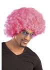 Pembe Renk Kıvırcık Afro Bonus Peruk