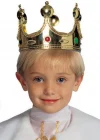 Plastik Kral Tacı Altın Renk Çocuk Boy
