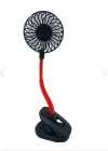 Portatif Işıklı Mini Klipsli Fan