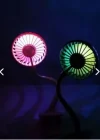 Portatif Işıklı Mini Klipsli Fan