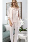Pudra Penye Pijama Takımı - 1417