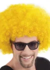 Sarı Renk Kıvırcık Afro Bonus Peruk
