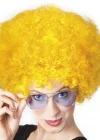Sarı Renk Kıvırcık Afro Bonus Peruk