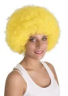Sarı Renk Kıvırcık Afro Bonus Peruk