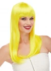 Sarı Renk Uzun Düz Parti Peruğu