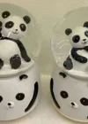 Siyah-beyaz Panda Kar Küresi Orta Boy