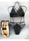 Siyah Bralet Sütyen Takım - B863