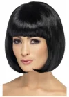 Siyah Renk Parti Peruğu Küt Saç