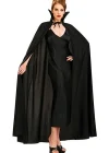 Siyah Renk Yakalı Halloween Pelerini 120 Cm
