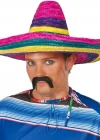 Sombrero Meksika Şapkası Renkli Örme Hasır Yetişkin Boy