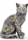 Steampunk Polyester Kedi Figürü Alk2454