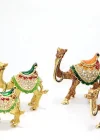 Swaroski Taşlı 3lü Deve Figürü Alk1876