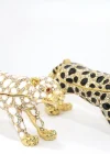 Swaroski Taşlı Tekli Leopar Alk1901