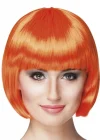 Turuncu Renk Parti Peruğu Küt Saç