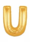 U Harf Folyo Balon Altın Renk  40 İnç