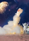 Uçan Astronot Tasarımlı Gece Lambası