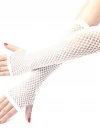 Uzun File Örgü Eldiven Beyaz Renk