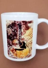 Vintage Tasarım Gitar Baskılı Kupa