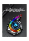 Y21 Rgb Işık Efektli Intercom Bluetooth Motosiklet Kask Kulaklığı Intercom Kulaklık