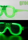 Yeşil Led Işıklı Parti Gözlüğü – Neon Glow Şerit Gözlük 3 Modlu