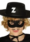 Z Logolu Zorro Şapkası Ve Zorro Maskesi Çocuk Boy