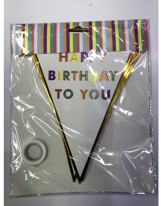 Happy Birthday To You Flama Bayrak Süs