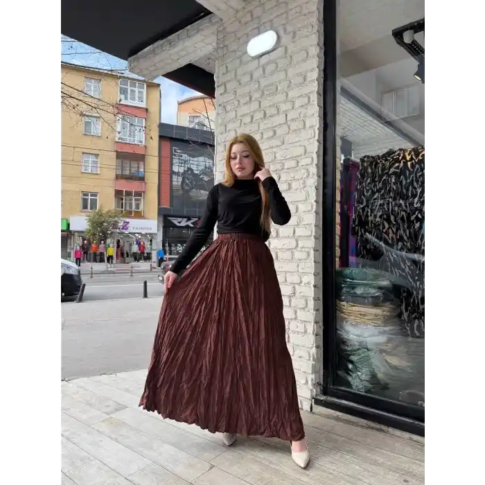 Kraş etek kahve