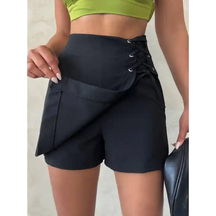 Kuş gözü şort etek s25819