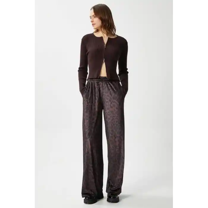 Leopar desen pantolon