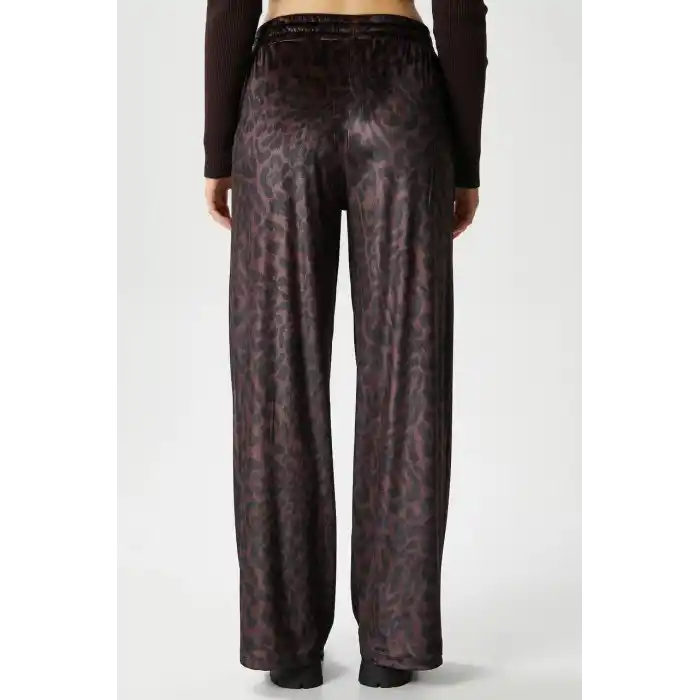 Leopar desen pantolon