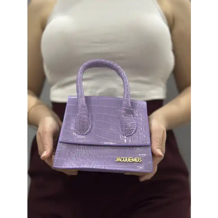 luxe lila cilt çanta