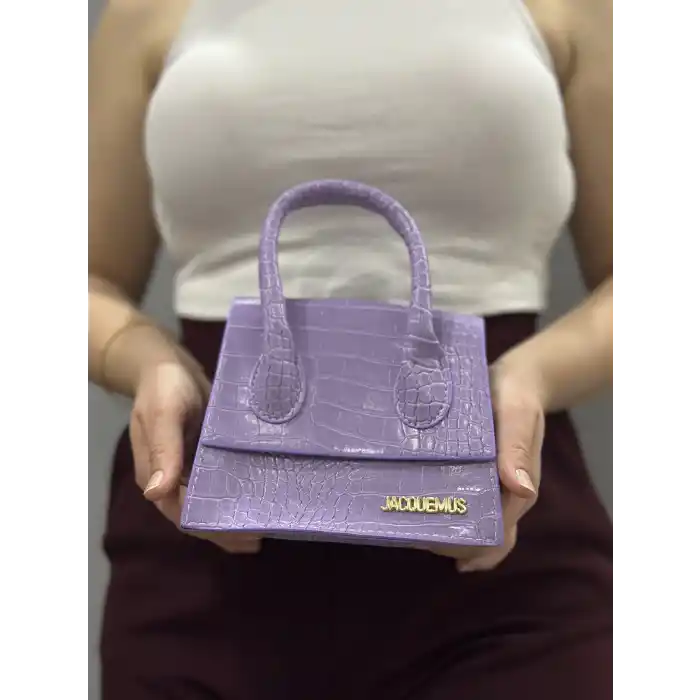 luxe lila cilt çanta