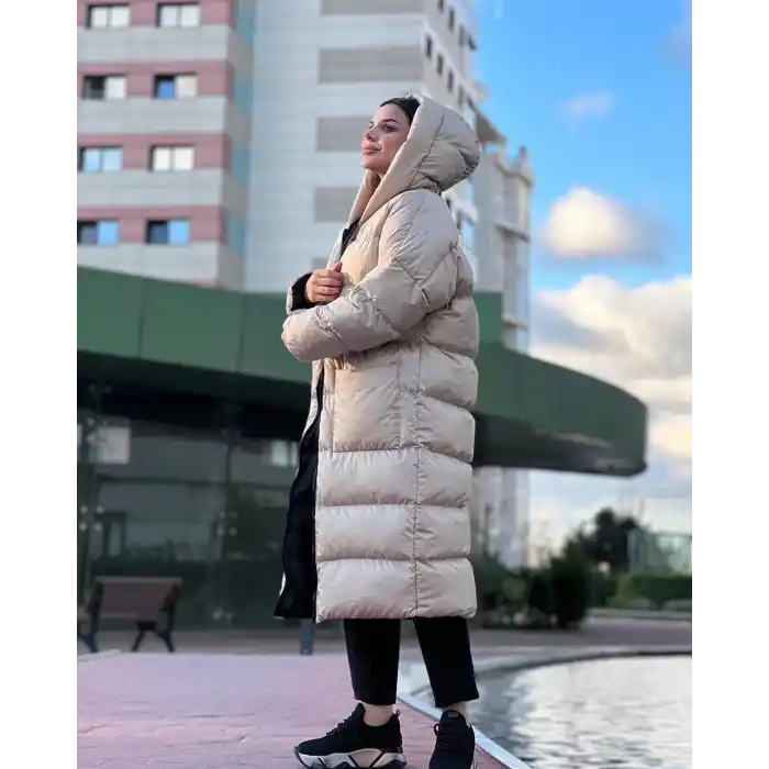 OVERSİZE UZUN ŞİŞME MONT