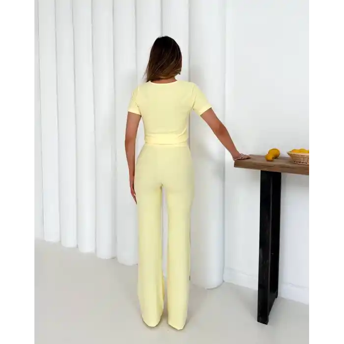 V aksesuarlı ottoman takım sarı s255850