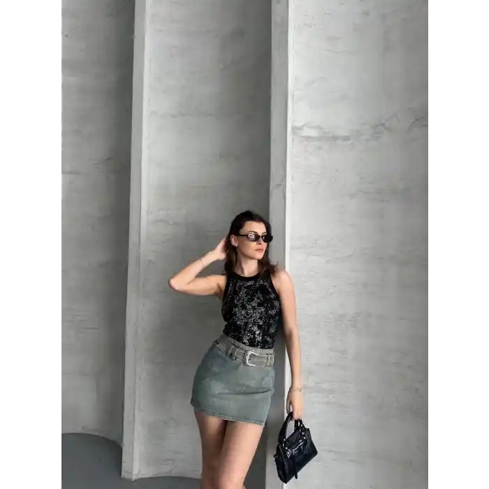 Varaklı bluz
