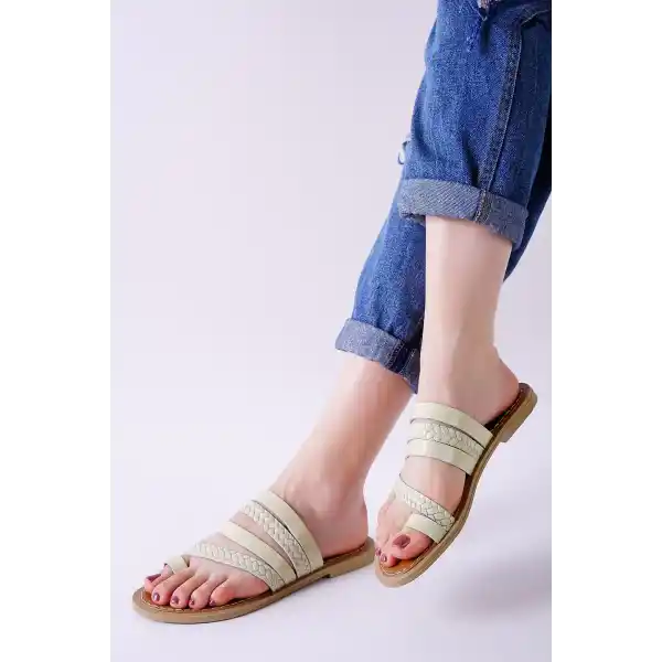 Aboll Bej Cilt Terlik