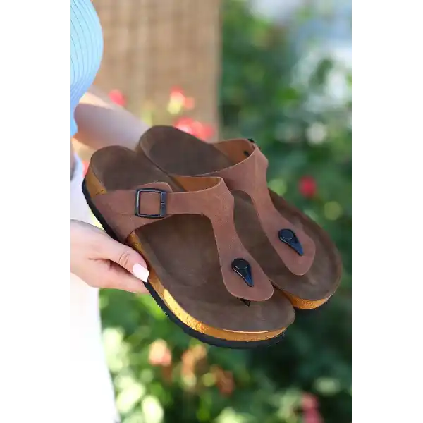 Aksar Taba Nubuk Parmak Arası Terlik