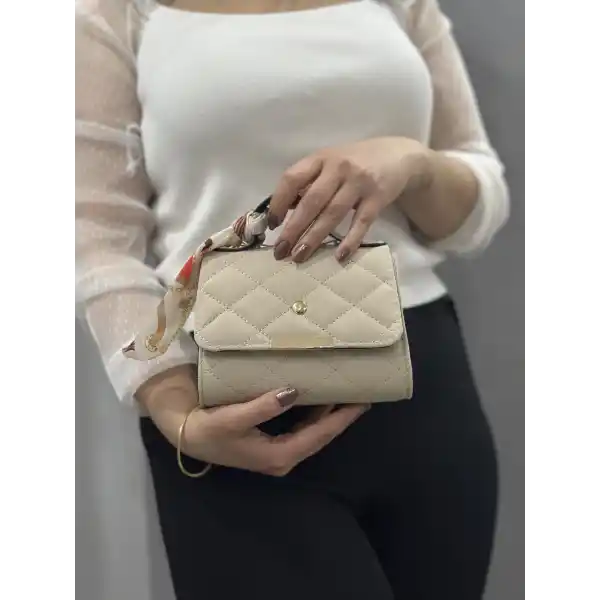 Bej cilt zoje çanta