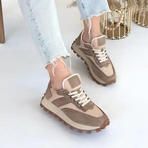 Berty Vizon Süet Bağcıklı Spor Ayakkabı