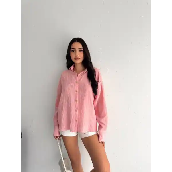 Çizgili oversize gömlek