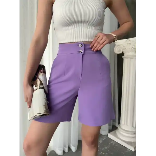 Düğmeli şort mdl24326