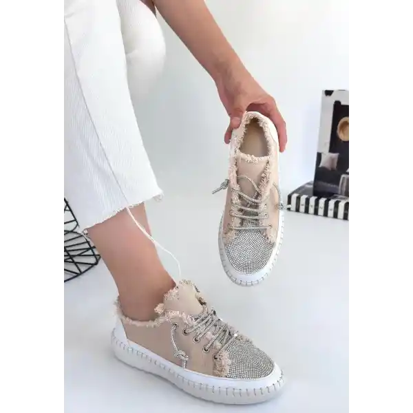 Enber Bej Kot Bağcıklı Spor Ayakkabı