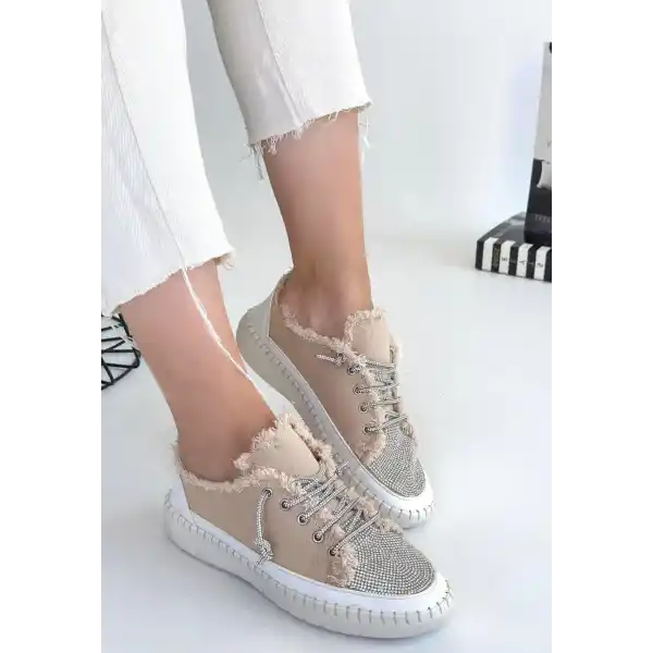 Enber Bej Kot Bağcıklı Spor Ayakkabı