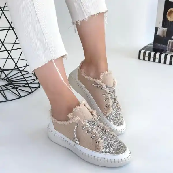 Enber Bej Kot Bağcıklı Spor Ayakkabı