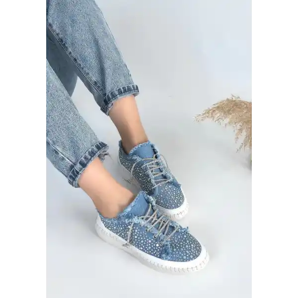 Guji Mavi Kot Bağcıklı Spor Ayakkabı