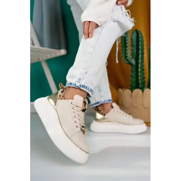 Jista Bej Cilt Bağcıklı Spor Ayakkabı