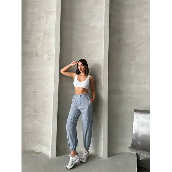 Jogger lastik paça pantolon