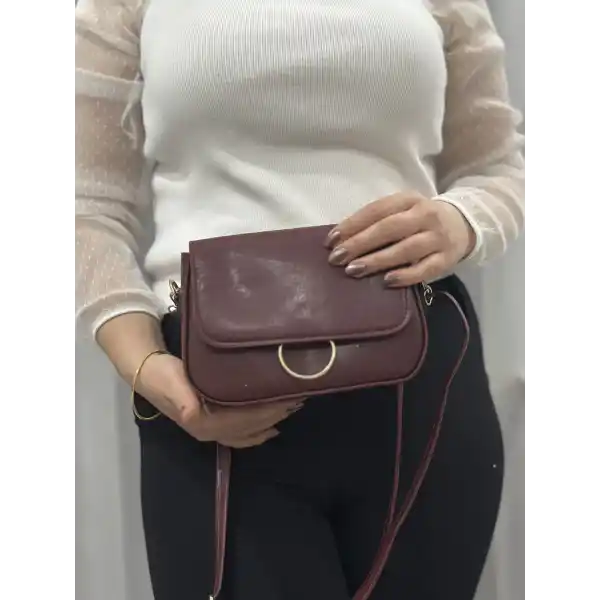 Kahve cilt mossi çanta