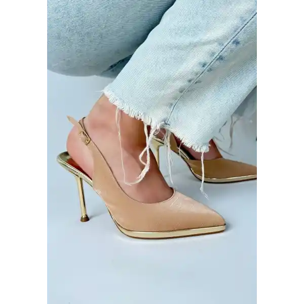 Kalyt Nude Cilt Topuklu Ayakkabı